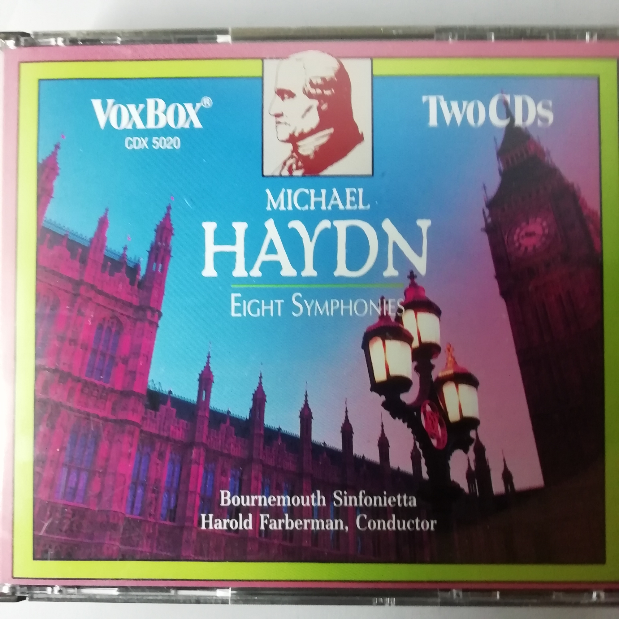 Haydn, Michael: 8 Symphonies / Farberman / Bournemouth Sinfonietta / Vox 2  CD set CDX 5020