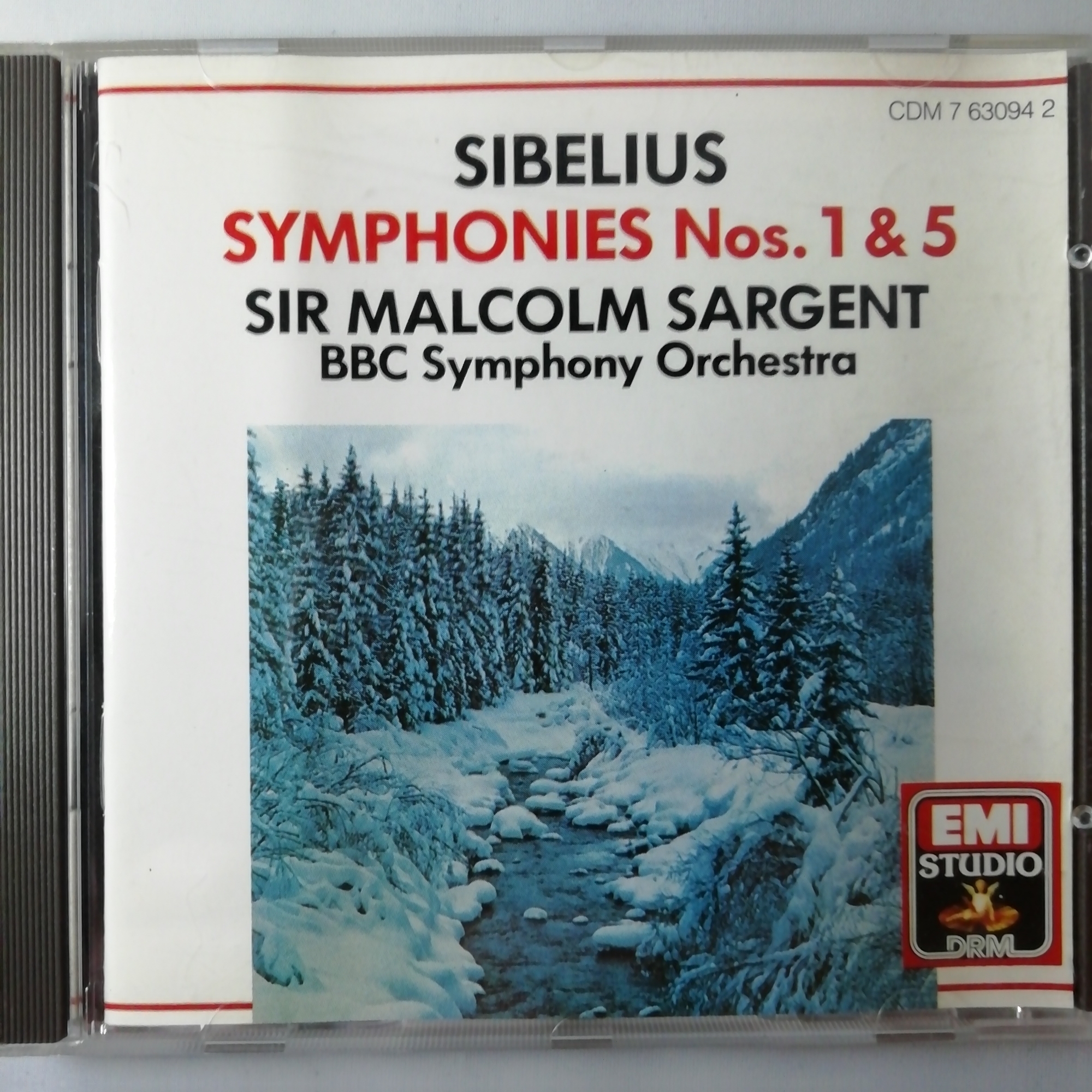 Symphonies Nos. 1 & 5 / Sargent / BBC SO / EMI CD CDM 7 63094 ...